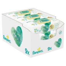 PAMPERS Harmonie Coconut vlhčené ubrousky Plastic Free 9x42 ks = 378 ks PAMPERS Harmonie Coconut vlhčené ubrousky Plastic Free 9x42 ks = 378 ks