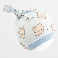 Kojenecká bavlněná čepička New Baby Biscuits modrá Kojenecká bavlněná čepička New Baby Biscuits modrá