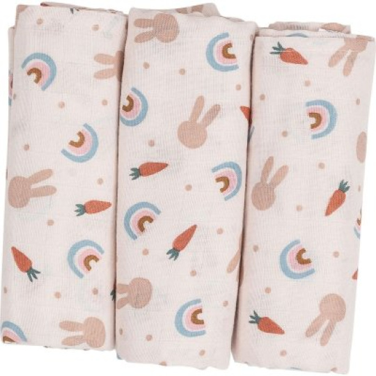 FREEON Bubaba Látkové pleny 3 ks Carrots and Rainbow FREEON Bubaba Látkové pleny 3 ks Carrots and Rainbow