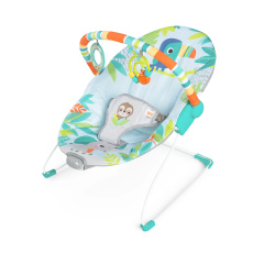 BRIGHT STARTS Lehátko vibrující Rainforest Vibes™ 0m+ do 9kg BRIGHT STARTS Lehátko vibrující Rainforest Vibes™ 0m+ do 9kg