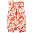 CARTER'S Overal letní Orange Floral dívka NB/vel. 56
