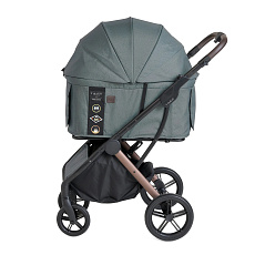 FIKAGO Kočárek pro kočky / psy AGILE2 Vintage Green