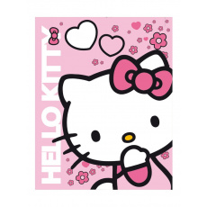 Dětská oboustranná auto deka Hello Kitty 120x150 cm Dětská oboustranná auto deka Hello Kitty 120x150 cm