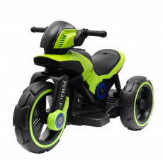 Dětská elektrická motorka Baby Mix POLICE zelená