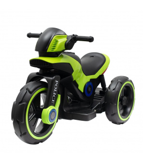 Dětská elektrická motorka Baby Mix POLICE zelená Dětská elektrická motorka Baby Mix POLICE zelená
