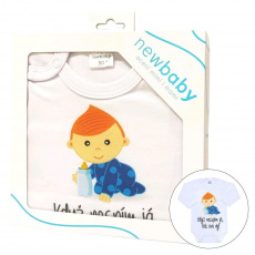 Body s potiskem New Baby Když nespím já, tak ani vy - dárkové balení Body s potiskem New Baby Když nespím já, tak ani vy - dárkové balení