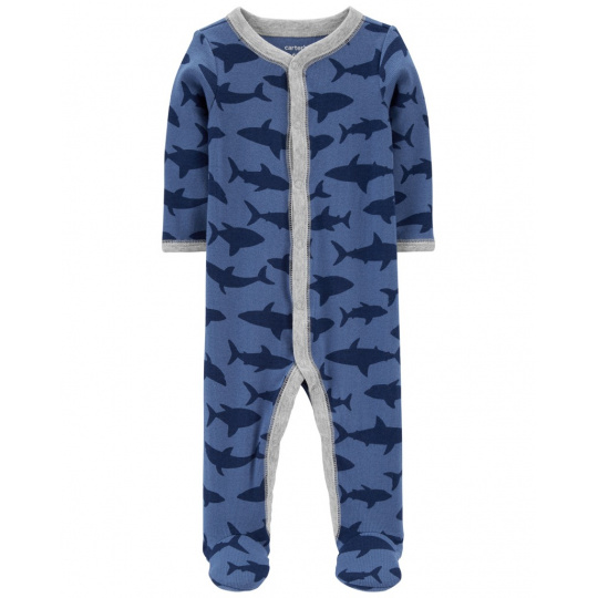 CARTER'S Overal na druky Sleep&Play Blue Shark chlapec NB/vel. 56