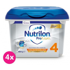 4x NUTRILON 4 Profutura batolecí mléko 800 g, 24+ 4x NUTRILON 4 Profutura batolecí mléko 800 g, 24+