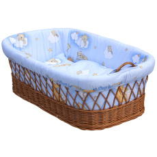Scarlett Mojžíšův košík pro miminko Scarlett Mráček - modrá