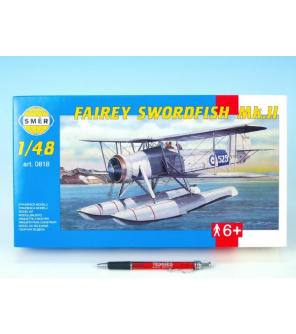 Model Fairey Swordfish Mk.2 26,4x29cm v krabici 34x19x5,5cm Model Fairey Swordfish Mk.2 26,4x29cm v krabici 34x19x5,5cm