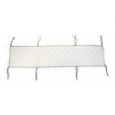 Mantinel do postýlky 35x170cm Jersey Gold Dots