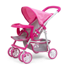 Dětský sportovní kočárek pro panenky Milly Mally Kate Prestige Pink Dětský sportovní kočárek pro panenky Milly Mally Kate Prestige Pink