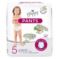 BELLA HAPPY Pants Kalhotky plenkové jednorázové 5 Junior (11-18 kg) 22 ks