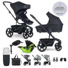 EASYWALKER Kočárek kombinovaný Harvey⁵ Midnight Black XXL RWS + KIDDY Evoluna i-size 2 + základna EASYWALKER Kočárek kombinovaný Harvey⁵ Midnight Black XXL RWS + KIDDY Evoluna i-size 2 + základna