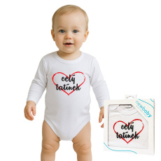 Body s potiskem New Baby celý tatínek - dárkové balení Body s potiskem New Baby celý tatínek - dárkové balení