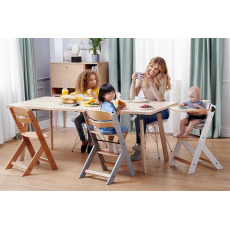 KINDERKRAFT Židlička jídelní Enock Grey wooden KINDERKRAFT Židlička jídelní Enock Grey wooden
