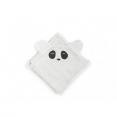 NUUROO Bjork Mušelínové plenky 2 ks Panda White Onyx