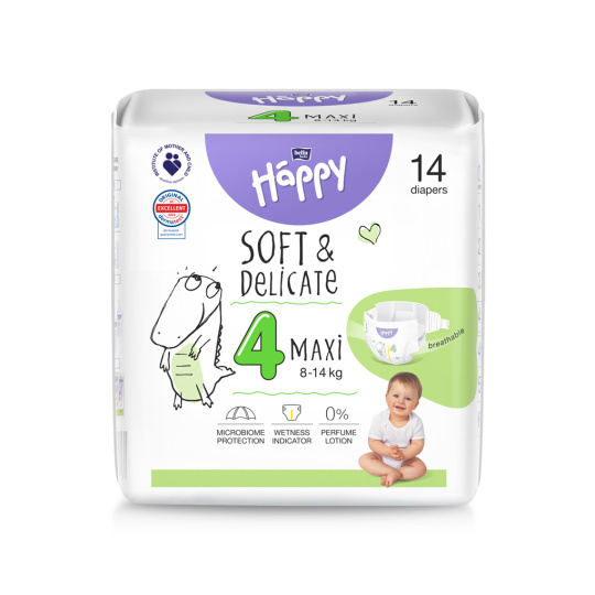 BELLA HAPPY Baby Pleny jednorázové Maxi 8-14 kg 14 ks