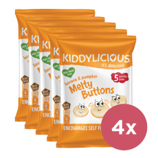 4x KIDDYLICIOUS Knoflíčky ovocno-zeleninové Banán s dýní 6 g 4x KIDDYLICIOUS Knoflíčky ovocno-zeleninové Banán s dýní 6 g