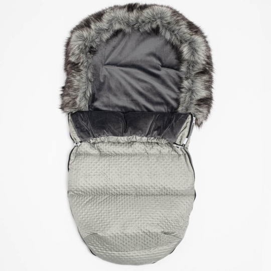 Zimní fusak New Baby Lux Fleece grey