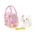 Pejsek bílý v kabelce Pink Crown Glam Bag
