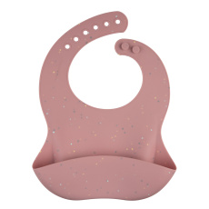 CANPOL BABIES Bryndák silikonový s kapsou Dots růžový CANPOL BABIES Bryndák silikonový s kapsou Dots růžový