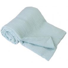 BABYMATEX Deka bavlněná Muslin světle tyrkysová 75x100 cm BABYMATEX Deka bavlněná Muslin světle tyrkysová 75x100 cm