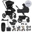 EASYWALKER SET Kočárek 4v1 Jimmey Pepper Black XXL AIR + RWS + CYBEX Aton B2 i-Size