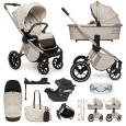 MUUVO SET Kočárek 4v1 Quick Boho Brown set + CYBEX Aton B2 i-Size + základna