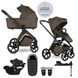 EASYWALKER Set kočárek 4v1 Zoey Go Chestnut Brown XL + CBX Aton B2 i-Size + CYBEX Base One
