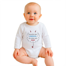 Body s potiskem New Baby Vypadám jako ANDÍLEK, ale zlobím jako ČERT