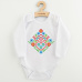 Dětské body s potiskem New Baby Lidový vzor ptáčci