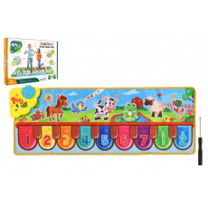 Elektronická hrací podložka pianko 85x30cm na baterie v krabici 40x28x4,5cm Elektronická hrací podložka pianko 85x30cm na baterie v krabici 40x28x4,5cm