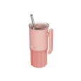 Nerezový termohrnek s brčkem Umi Peachy Pink 720 ml