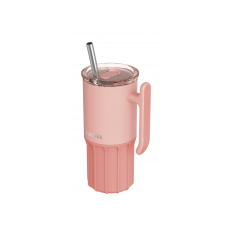 Nerezový termohrnek s brčkem Umi Peachy Pink 720 ml Nerezový termohrnek s brčkem Umi Peachy Pink 720 ml