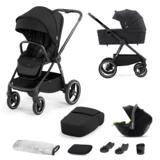 KINDERKRAFT SELECT Kočárek kombinovaný Nea 3v1 Midnight Black/Lizard Green, Premium KINDERKRAFT SELECT Kočárek kombinovaný Nea 3v1 Midnight Black/Lizard Green, Premium