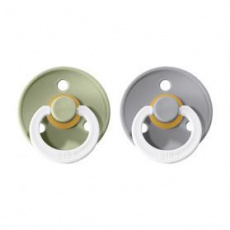 BIBS Colour dudlíky z přírodního kaučuku 2 ks vel. 3 Sage Noční/ Cloud Noční BIBS Colour dudlíky z přírodního kaučuku 2 ks vel. 3 Sage Noční/ Cloud Noční
