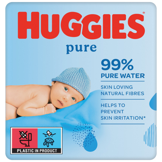 HUGGIES® Pure Triplo Ubrousky vlhčené 56x3 ks