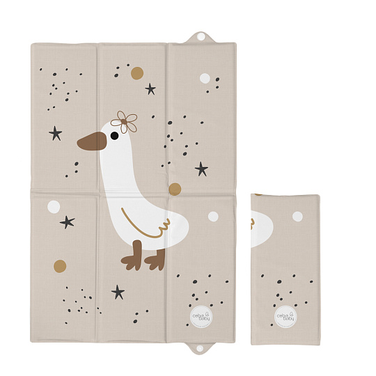 CEBA BABY Podložka přebalovací cestovní (60x40) Basic Star Duck CEBA BABY Podložka přebalovací cestovní (60x40) Basic Star Duck
