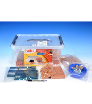 Stavebnice Teifoc School Set 320ks v plastovém boxu s úchyty 39x19x29cm Stavebnice Teifoc School Set 320ks v plastovém boxu s úchyty 39x19x29cm