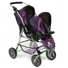 Bayer Chic Buggy Tandem Twinny kočárek pro 2 panenky za sebou Bayer Chic Buggy Tandem Twinny kočárek pro 2 panenky za sebou