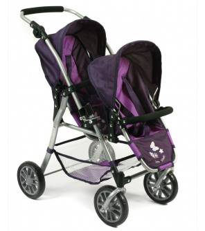 Bayer Chic Buggy Tandem Twinny kočárek pro 2 panenky za sebou Bayer Chic Buggy Tandem Twinny kočárek pro 2 panenky za sebou
