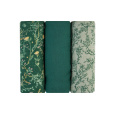 Pleny mušelínové 75x75 cm 3ks Secret Garden Green