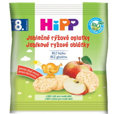 HIPP BIO Oplatky dětské rýžové jablkové 30g