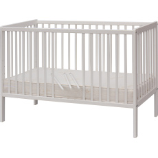 Scarlett Dětská postýlka Scarlett Dominik - bílá (borovice) - vyndavací příčky - 120 x 60 cm