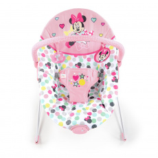 DISNEY BABY Lehátko vibrující Minnie Mouse Spotty Dotty 0m+ do 9 kg