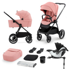KINDERKRAFT SELECT Kočárek Nea 2v1 Ash Pink + KIDDY Evoluna i-size 2 Grey Melange Icy Grey KINDERKRAFT SELECT Kočárek Nea 2v1 Ash Pink + KIDDY Evoluna i-size 2 Grey Melange Icy Grey