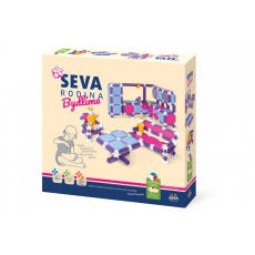 Stavebnice SEVA RODINA Bydlíme plast 564ks v krabici 35x33x7cm Stavebnice SEVA RODINA Bydlíme plast 564ks v krabici 35x33x7cm