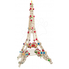 Eichhorn Dřevěná stavebnice Eiffelova věž Constructor Eiffel Tower Eichhorn 3 modely (Eiffelova věž, větrný mlýn, Vítězný oblouk) 315 dílů od 6 let 