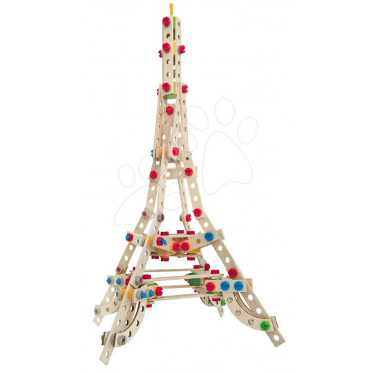Eichhorn Dřevěná stavebnice Eiffelova věž Constructor Eiffel Tower Eichhorn 3 modely (Eiffelova věž, větrný mlýn, Vítězný oblouk) 315 dílů od 6 let 